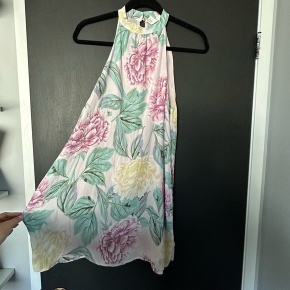 Forever 21 Floral Halterneck Dress - Size Small - Picture 6 of 7